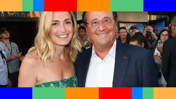 Julie Gayet : l'actrice sublime dans une robe bustier verte avec son mari François Hollande à Angoul