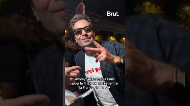 Jimmy Fallon était à Paris pour la finale de basket entre la France et les USA #paris2024