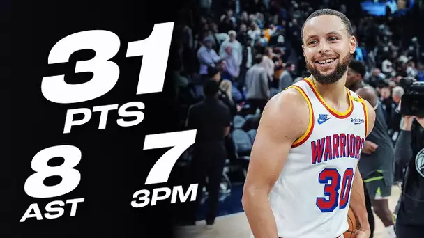 Stephen Curry Makes It Look EASY! 31 Points In Minnesota | January 15, 2025