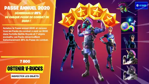 LE PASSE DE COMBAT A 7800 V-BUCKS EST PRET POUR 2020 ! (+ SKIN SECRET SCRATCH)