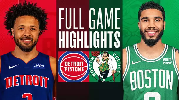 PISTONS at CELTICS | FULL GAME HIGHLIGHTS | December 28, 2023