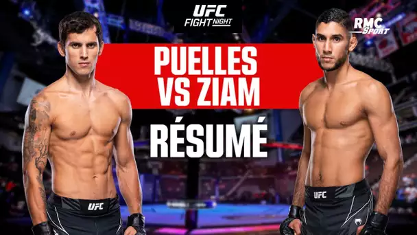 UFC Fight Night - Résumé : Ziam domine Puelles sur décision partagée