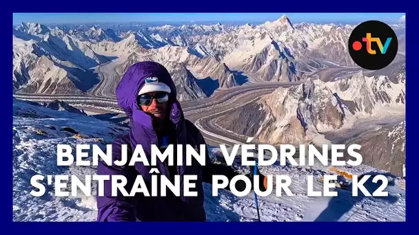 L’alpiniste Benjamin Védrines s'entraîne pour gravir le K2, deuxième plus haut sommet du monde