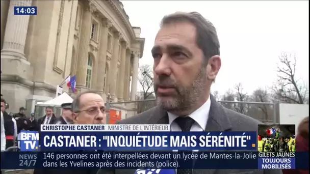 Castaner assure que la manifestation de samedi 'se profile avec inquiétude, mais sérénité'