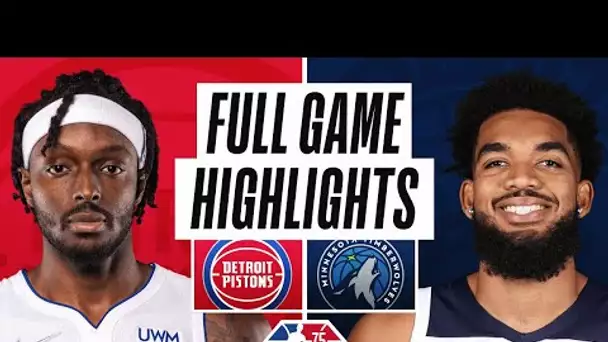 PISTONS at TIMBERWOLVES | FULL GAME HIGHLIGHTS | February 6, 2022