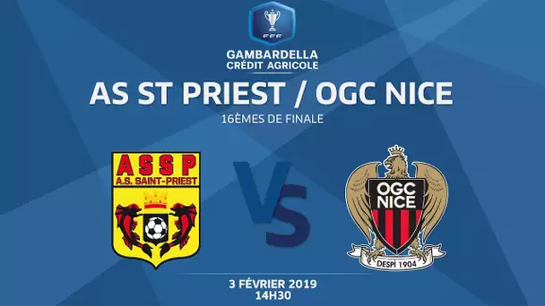 Coupe Gambardella-CA I 16e de finale - AS St-Priest / OGC Nice (2-0), le replay