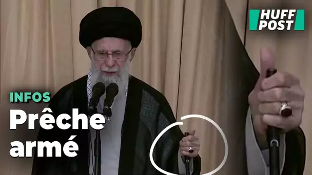 Ali Khamenei, le guide suprême d’Iran, met en garde Israël fusil à la main