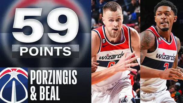 Kristaps Porzingis & Bradley Beal  Erupt For 59 PTS In Wizards W!