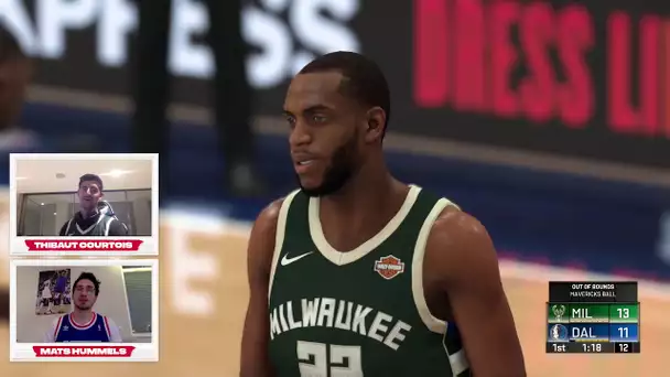 NBA2K SUNDAYS W/ Thibaut Courtois - EPISODE 1 : Milwaukee @ Dallas