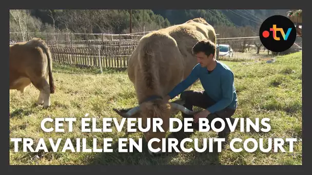 Cet éleveur de bovins travaille en circuit court et se protège de la crise agricole