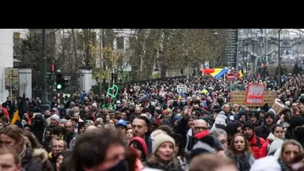 Manifestation en Belgique, magasins fermés aux Pays-Bas et au Danemark : l'effet Covid