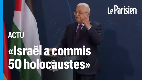 « Israël a commis 50 holocaustes », les mots choc du président palestinien Mahmoud Abbas