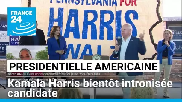 Convention démocrate : Kamala Harris bientôt intronisée candidate du parti • FRANCE 24