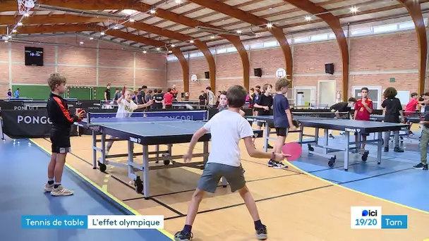 Tarn : le tennis de table surfe sur les JO