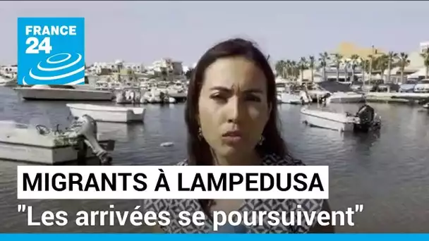 Afflux de migrants à Lampedusa : "Les arrivées se poursuivent" • FRANCE 24