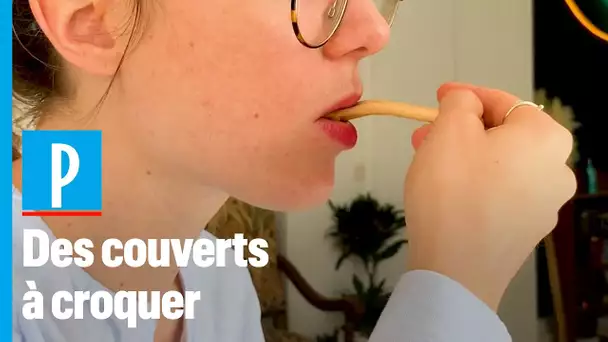 Des couverts comestibles, écolos et made in France