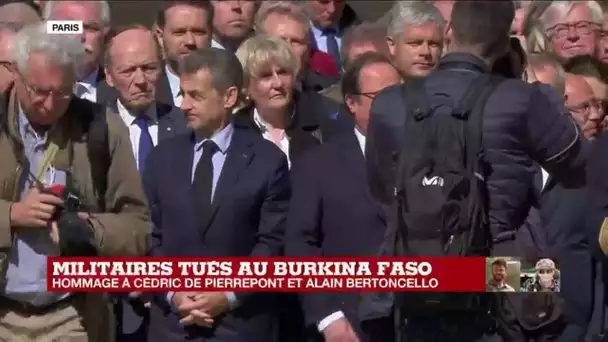 Hommage national aux deux commandos : F. Hollande et N. Sarkozy présents à la cérémonie