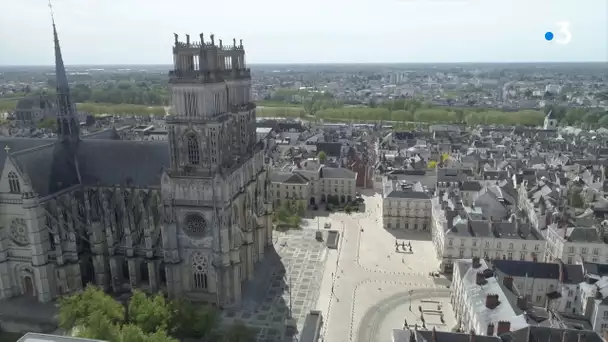 Orléans : la ville vide vue du ciel pendant le confinement