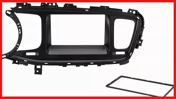 Scosche KA2414DDB Compatible with 2014-15 Kia Optima Double DIN Dash Kit Black