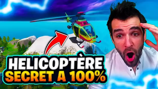 🔥 COMMENT AVOIR LE NOUVEAU HÉLICOPTÈRE SECRET À 100% sur Fortnite Battle Royale !