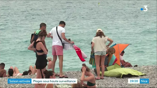 Nice : la surveillance  des sauveteurs sur les plages pour éviter les noyades