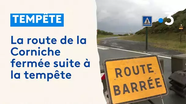 Pays basque : la route de la Corniche fermée suite à la tempête, Erlaitzeko bidea hetsia