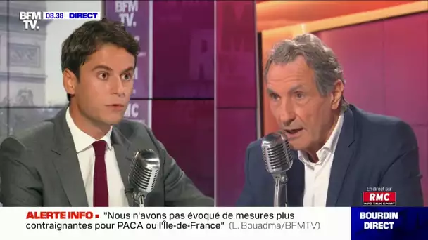 "L'épidémie nous a appris qu'on ne peut jamais rien exclure par principe" dit Gabriel Attal