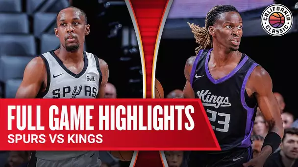 SPURS vs KINGS | CALIFORNIA CLASSIC | FULL GAME HIGHLIGHTS | July 7, 2024