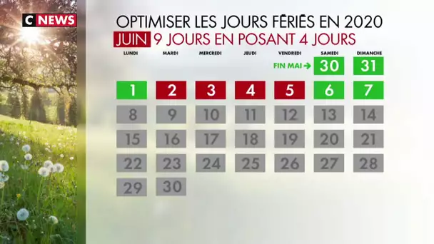 Bien optimiser ses jours de congés en 2020