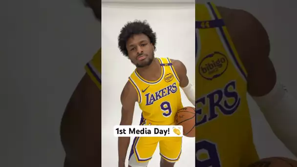 Bronny James at his Rookie Year Media Day! 🔥 | #Shorts