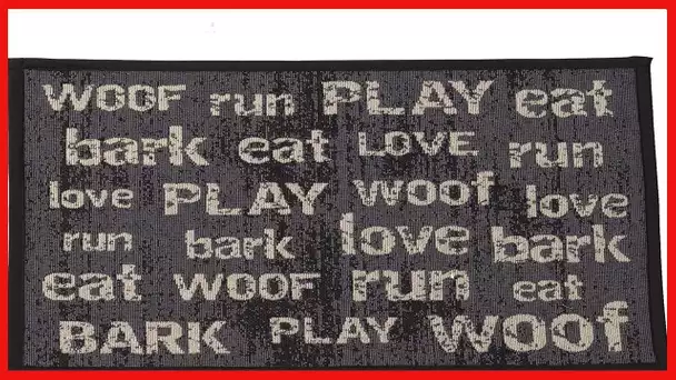 PetRageous 12062 Vintage Tapestry Dog and Cat Non-Skid Machine Washable Mat for Pet Feeding Areas