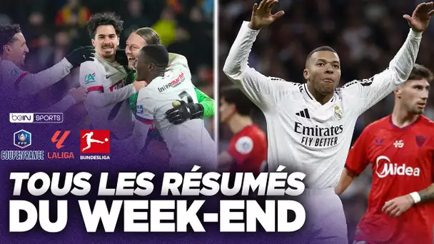 LES RÉSUMÉS DU WEEK-END : MBAPPÉ et le REAL en puissance, PARIS et MARSEILLE qualifiés !