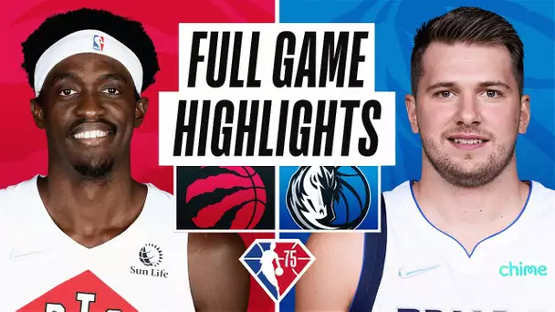 RAPTORS at MAVERICKS | FULL GAME HIGHLIGHTS | January 19, 2022