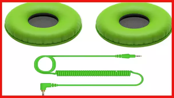 Pioneer DJ HC-CP08-G - CUE1 Series Ear Pad and Cord (Green)