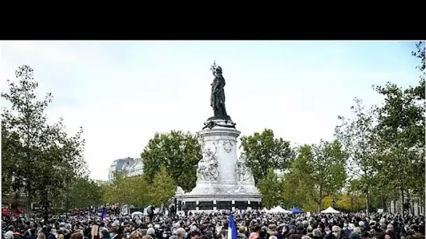 Hommages à Samuel Paty, professeur d'histoire-géographie assassiné