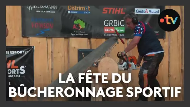 Insolite : la fête du bûcheronnage sportif, "c'est un sport très technique et très physique"