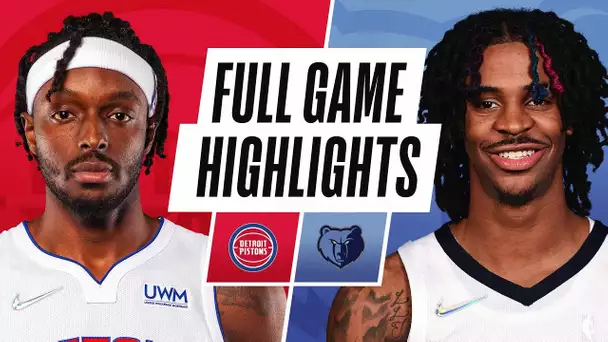 PISTONS at GRIZZLIES | NBA PRESEASON FULL GAME HIGHLIGHTS | October 11, 2021