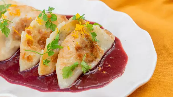 RECETTE #92 - Gyoza à la saucisse de couenne, sauce au Porto - Fabrice Mignot