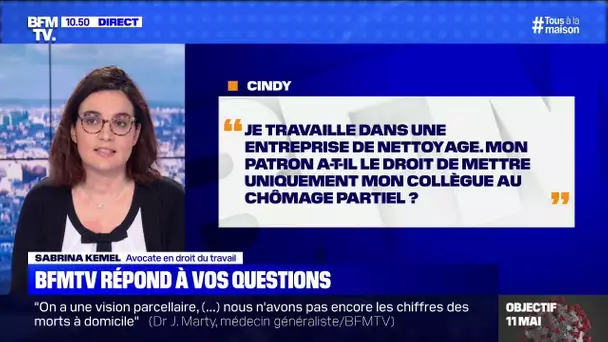 Mon patron a-t-il le droit de mettre uniquement mon collègue en chômage partiel? BFMTV répond