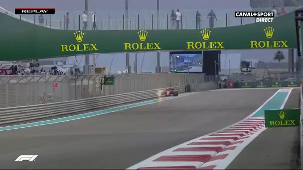 Leclerc tape le rail en FP2