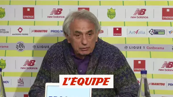 Halilhodzic «Je dois faire mon mea culpa» - Foot - L1 - Nantes