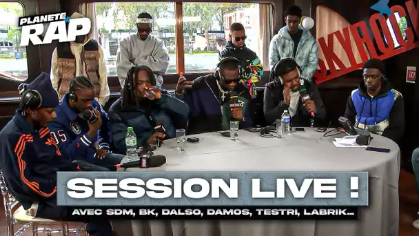 SESSION LIVE avec Yerim, Dalso, Ousmane, Skinny Sixbool, Damos, BK, J2-F, Labrik... ! #PlanèteRap