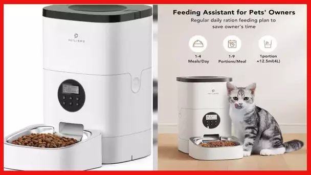 PETLIBRO Automatic Cat Feeder, Timed Cat Feeder with Desiccant Bag for Pet Dry Food