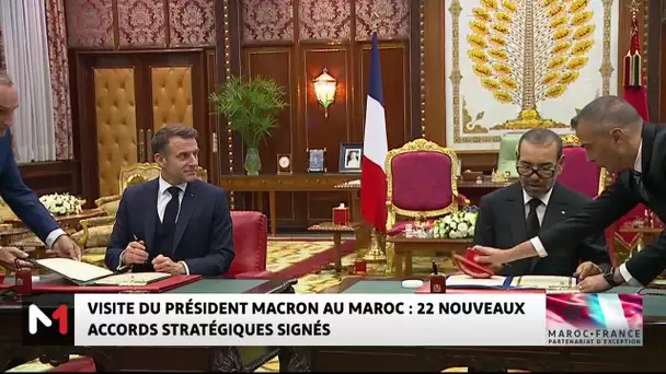 Visite du Président Macron au Maroc : 22 accords stratégiques signés