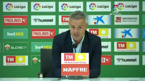 Rueda de prensa Elche CF vs Deportivo Alavés