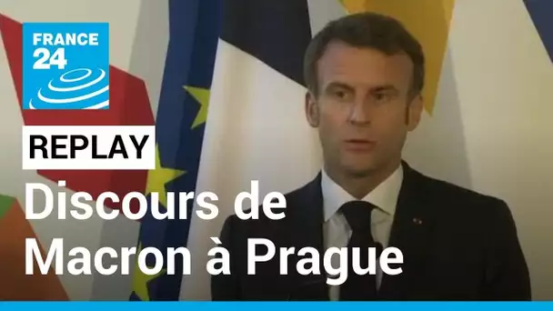 REPLAY - Emmanuel Macron s'exprime à Prague lors du sommet de la communauté politique européenne