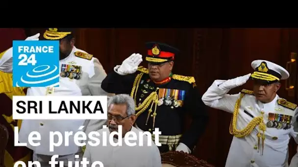 Sri Lanka : le président Gotabaya Rajapaksa fuit son pays et rejoint les Maldives • FRANCE 24