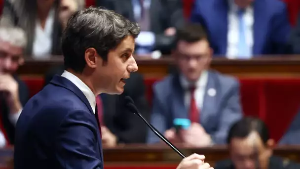 Gabriel Attal affrontera lundi sa première motion de censure à l'Assemblée