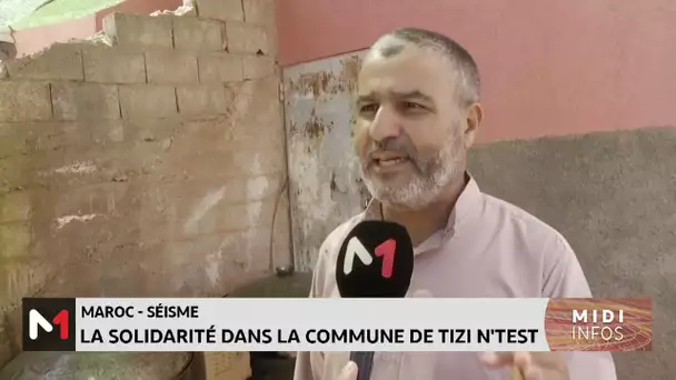 Séisme d´Al Haouz: la solidarité dans la commune de Tizi N’Test