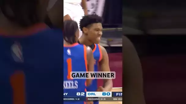 OVERTIME GAME WINNER 🚨 Jaylen Martin secures the Knicks W with the TOUGH Finish! | #Shorts